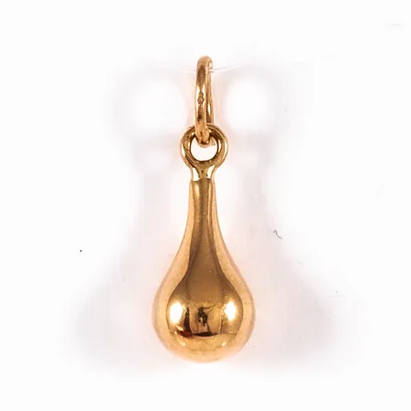 Hänge droppe bredd 6mm, 18K 0,5g. 