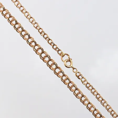 Collier doserad Bismarck, 48cm, bredd: 3,4-5,5mm, 18K, 10,1g.