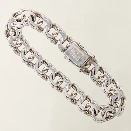 Armband Bismarck längd 19cm bredd 10mm silver 925/1000 Vikt: 30,4 g