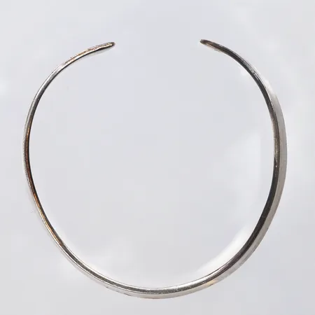 Stelt armband, öppen modell, ca. Ø54mm, bredd: 8,2mm, Guldfynd, 925/1000 silver Vikt: 19,8 g