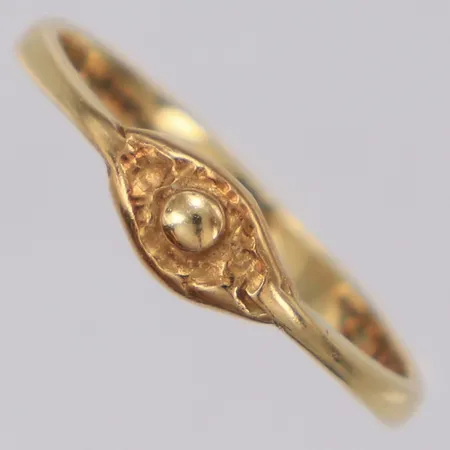 Ring stl:17, bredd 4,5mm, 14K Vikt: 2,1 g