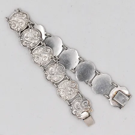 Armband längd 18,5cm bredd 15,5mm silver 830/1000 Vikt: 23,3 g