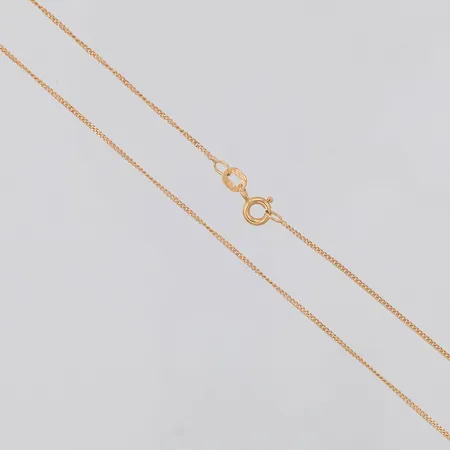 Kedja Pansar 50cm bredd 1mm, 18K Vikt: 1,9 g