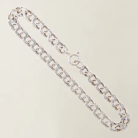 Armband Bismarck längd 16cm bredd 5mm silver 925/1000 Vikt: 4 g