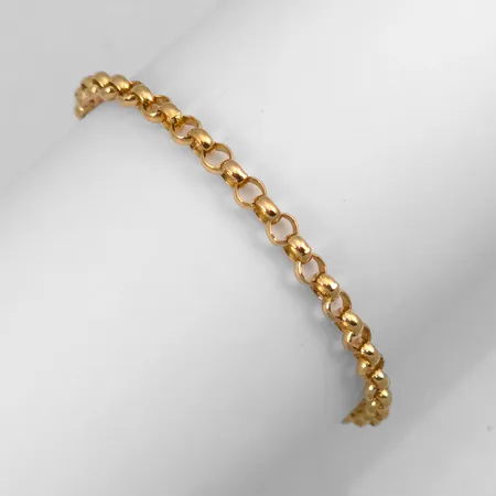 Armband Ärtlänk, 18K guld, Balestra, längd 17,0 cm, bredd 3,7 mm Vikt: 6,5 g