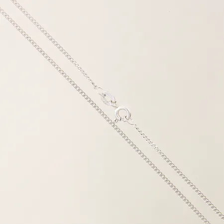 Kedja Pansar längd 45cm bredd 1mm silver 925/1000 Vikt: 2,3 g