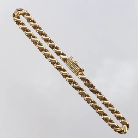 Armband 20,5cm, bredd: 4,4mm, 14K Vikt: 7,5 g
