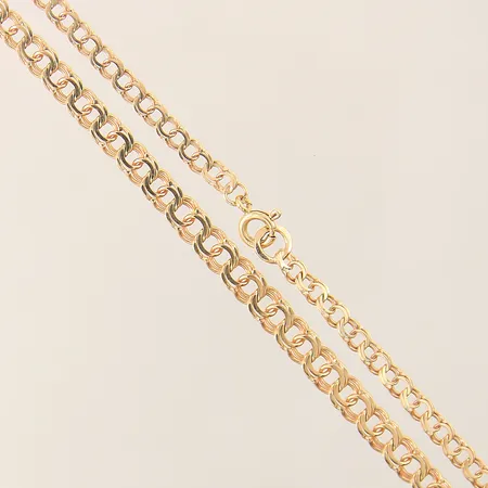 Collier doserad Bismarck längd 43cm bredd 3,5-5mm 18K  Vikt: 11,1 g