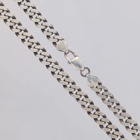 Kedja Pansar längd 55cm, bredd 7,2mm, GHA, silver 925/1000  Vikt: 52 g