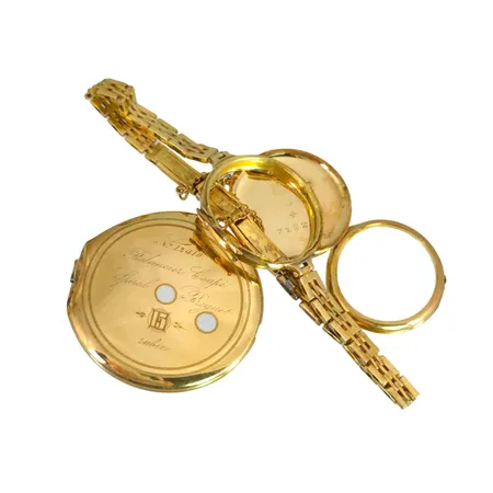 Klockdelar, 18K guld, Vikt: 15,3 g