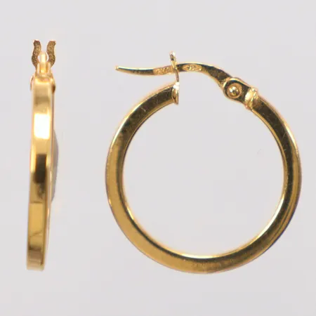 Ett par örhängen Creoler Guldfynd Ø19,50mm 18k Vikt: 1,6 g