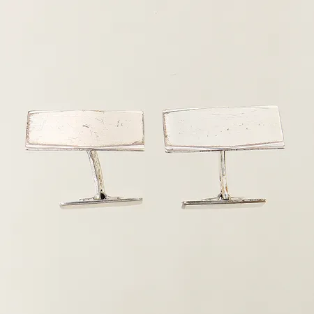 Ett par manschettknappar 22x12mm silver 830/1000 Vikt: 7,1 g