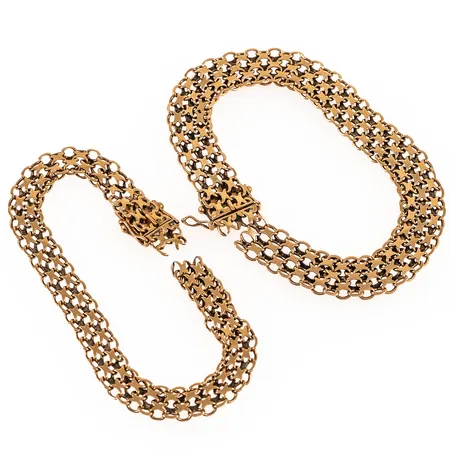 Två armband defekta 18K 31,4g. 