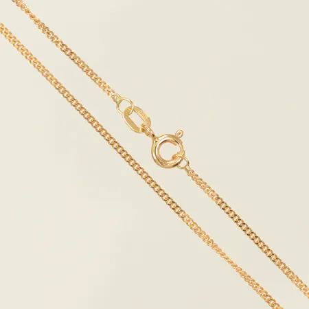 Halskedja Pansar längd 38cm, bredd 1mm, 18K, 2,3g Vikt: 2,3 g