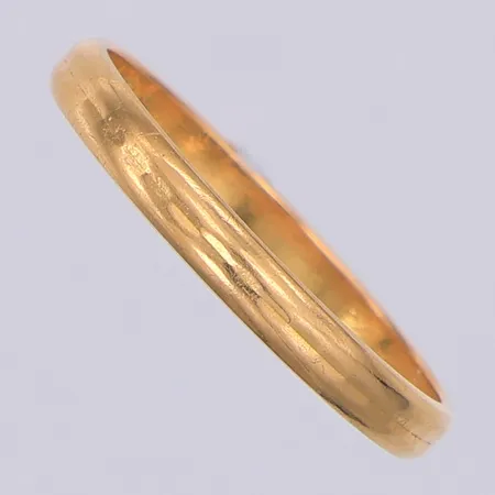 Ring slät stl:16½, gravyr, 18K Vikt: 1,6 g
