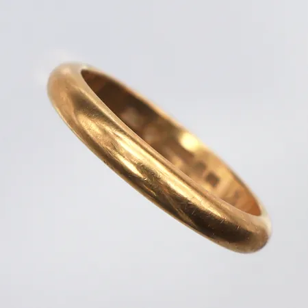 Slät Ring med gravyr, Stl:21, 18K Vikt: 7,3 g