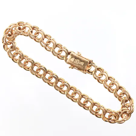 Armband Bismarck, 21cm, bredd: 9,1mm, 18K Vikt: 27 g