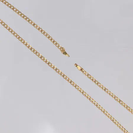Kedja Pansar längd 60cm, lås saknas, 14K  Vikt: 7,3 g