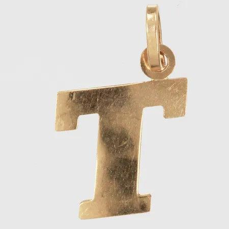 Hänge "bokstav T" längd: ca 1cm bredd: ca 10mm 18K Vikt: 0,3 g