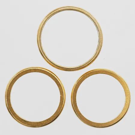 Tre ringar gravyr 23K  Vikt: 14,7 g