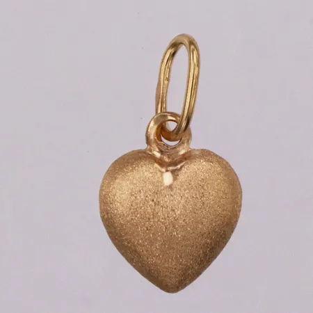 Hänge, hjärta, borstad yta, längd 20mm, 14K Vikt: 1,1g Vikt: 1,1 g