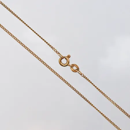 Kedja panrar 48cm, bredd: 1,2mm, 18K Vikt: 3 g