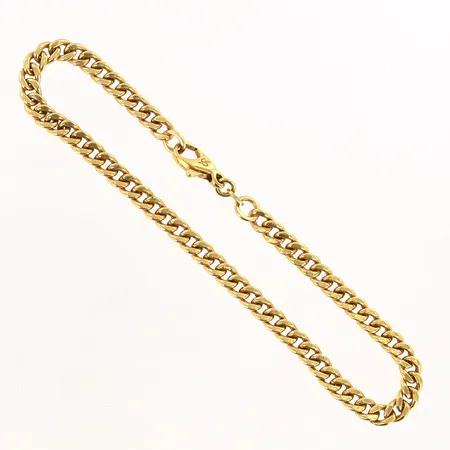 Armband Balestra Pansar längd 21cm bredd 4mm ihålig 18K. . Vikt: 7,2 g