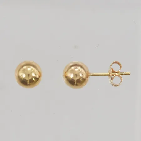 Örhängen 6mm 18K 0,5g.