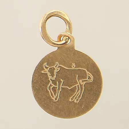 Hänge stjärntecken Oxen 15x10mm 18K  Vikt: 0,4 g