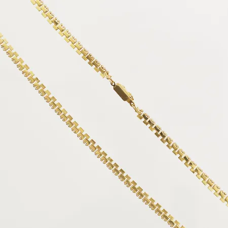 Kedja 43,5cm bredd 4,4mm 18K Vikt: 15,8 g