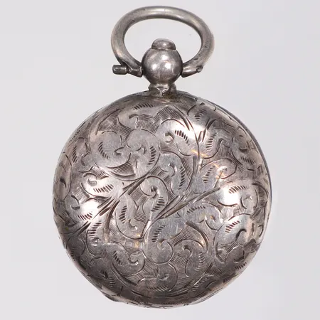 Mynthållare mönstrad 30x45mm troligen 1800-tal tillverkad i England Birminghamn går ej att stänga silver 925/1000 Vikt: 16,6 g