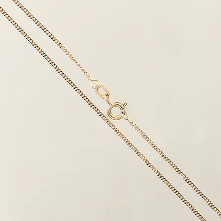 Kedja Pansar längd 42,5cm bredd 1mm GHA 18K  Vikt: 2,5 g