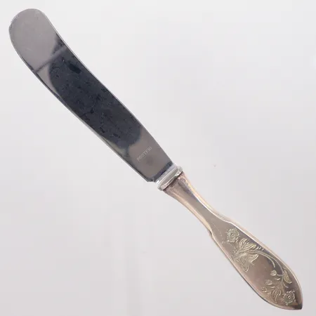Smörkniv längd 18,5cm, bredd 2cm, silver 830/100 bruttovikt 56,1g Vikt: 56,1 g