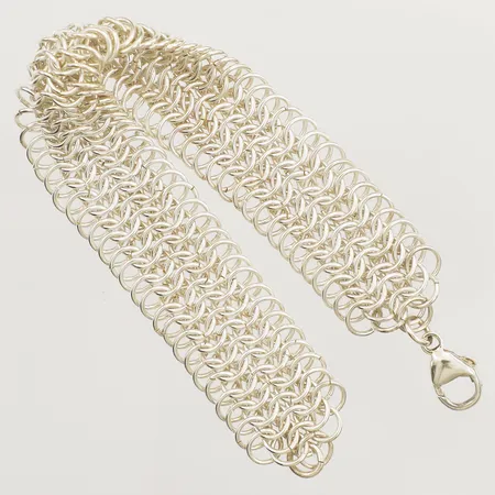 Armband 17cm bredd 17mm 925/1000 silver  Vikt: 24,4 g