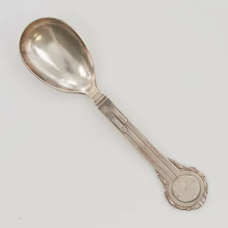 Dopsked 14,5cm, gravyr, 830/1000 Silver 28,6g.