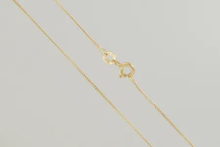 Halskedja pansar längd 42 cm, bredd 1 mm, 18K Vikt: 1,4 g