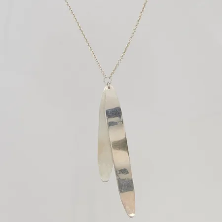 Collier Drakenberg Sjölin 44cm delvis matterat hänge ca 8cm, 925/1000 Silver 10,5g.