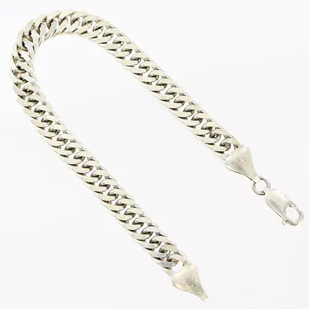 Armband Pansar längd 19cm bredd 7mm, Italy, silver 925/1000. Vikt: 19,5 g