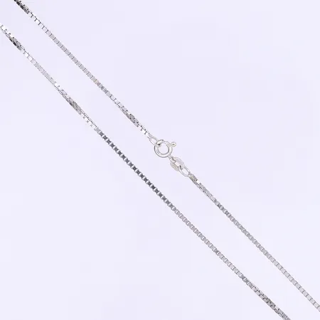 Halskedja Balestra Venezia längd 40,5cm bredd 1,5mm vitguld 18K Vikt: 7,3 g