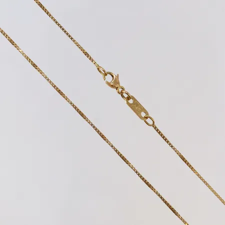 Kedja Venezia längd 43,3mm, bredd ca 1mm,18K Vikt: 3,9 g
