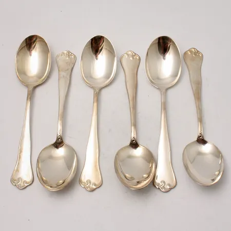 6st skedar, Symfoni, 17cm, silver 830/1000, Mema, 217,99g.