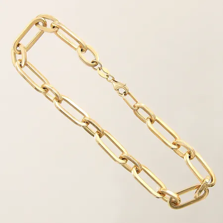 Armband Ankar längd 20cm bredd 6mm ihålig GHA 18K  Vikt: 5 g