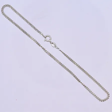Armband/vristlänk Pansar längd 24,5 cm, bredd 2 mm silver 925/1000. Vikt: 2,7 g
