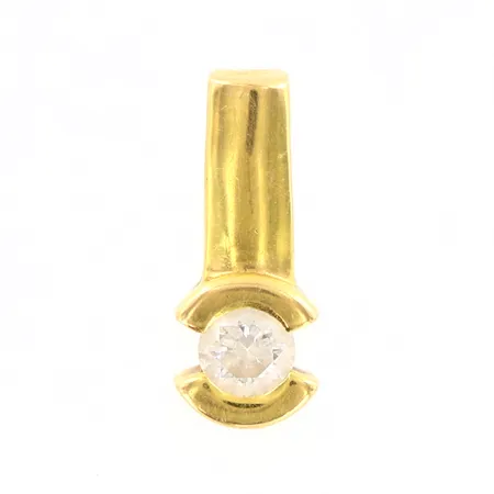 Hänge med sten ca 14mm, 18K Vikt: 1,3 g
