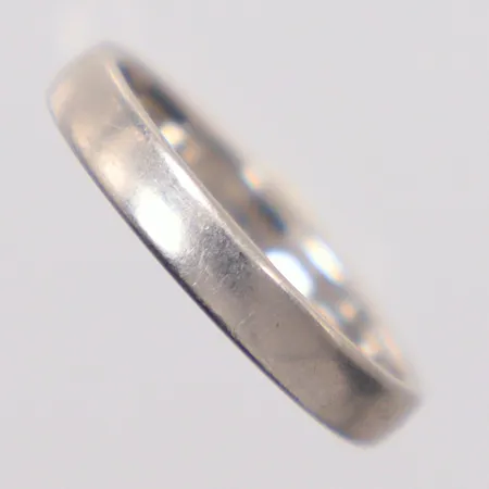 Ring stl. 15¼, gravyr, platinum 950/1000