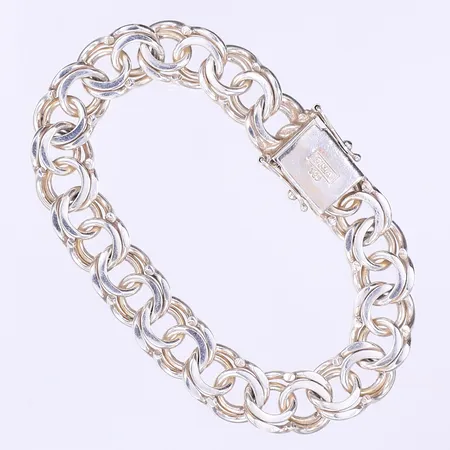 Armband Bismarck, 19cm, bredd 12mm, GHA, silver 925/1000 Vikt: 32,5 g