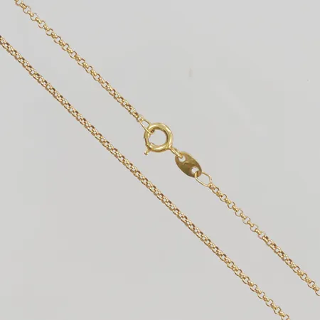 Kedja ärtlänk 60cm bredd 1mm 18K 5,7g.