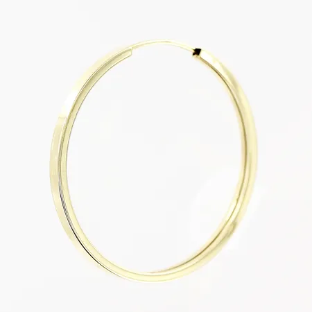 Örhänge enstaka creol längd 30mm, bredd 2mm, ihålig, 14K Vikt: 0,9 g