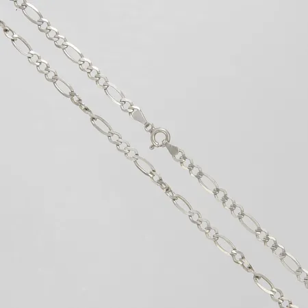Kedja Figaro längd 45,5cm, bredd 4mm, silver 925/1000 Vikt: 7,1 g