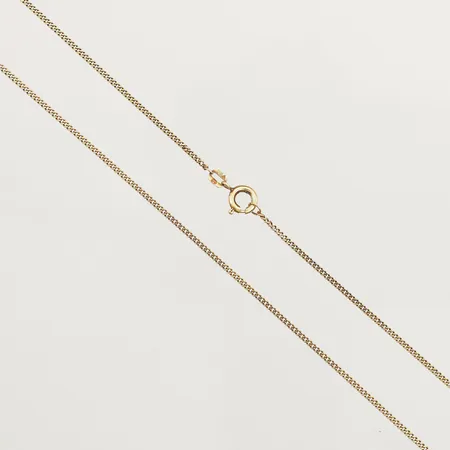 Kedja Pansar längd 43,5cm, bredd 1mm, 18K. Vikt: 2,8 g